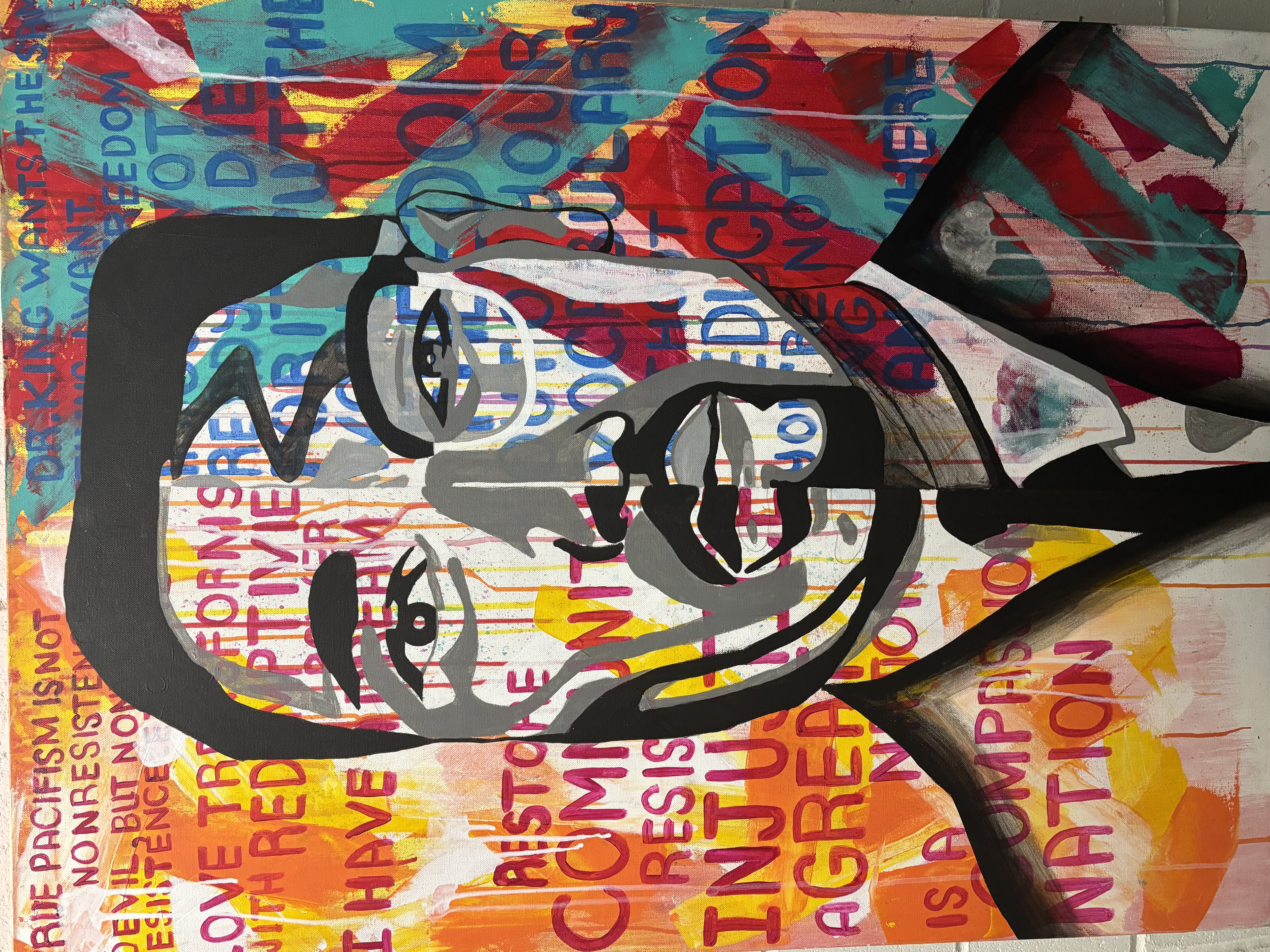 Justice. Acrylic on canvas. 