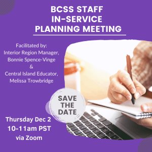 In-service save the date poster